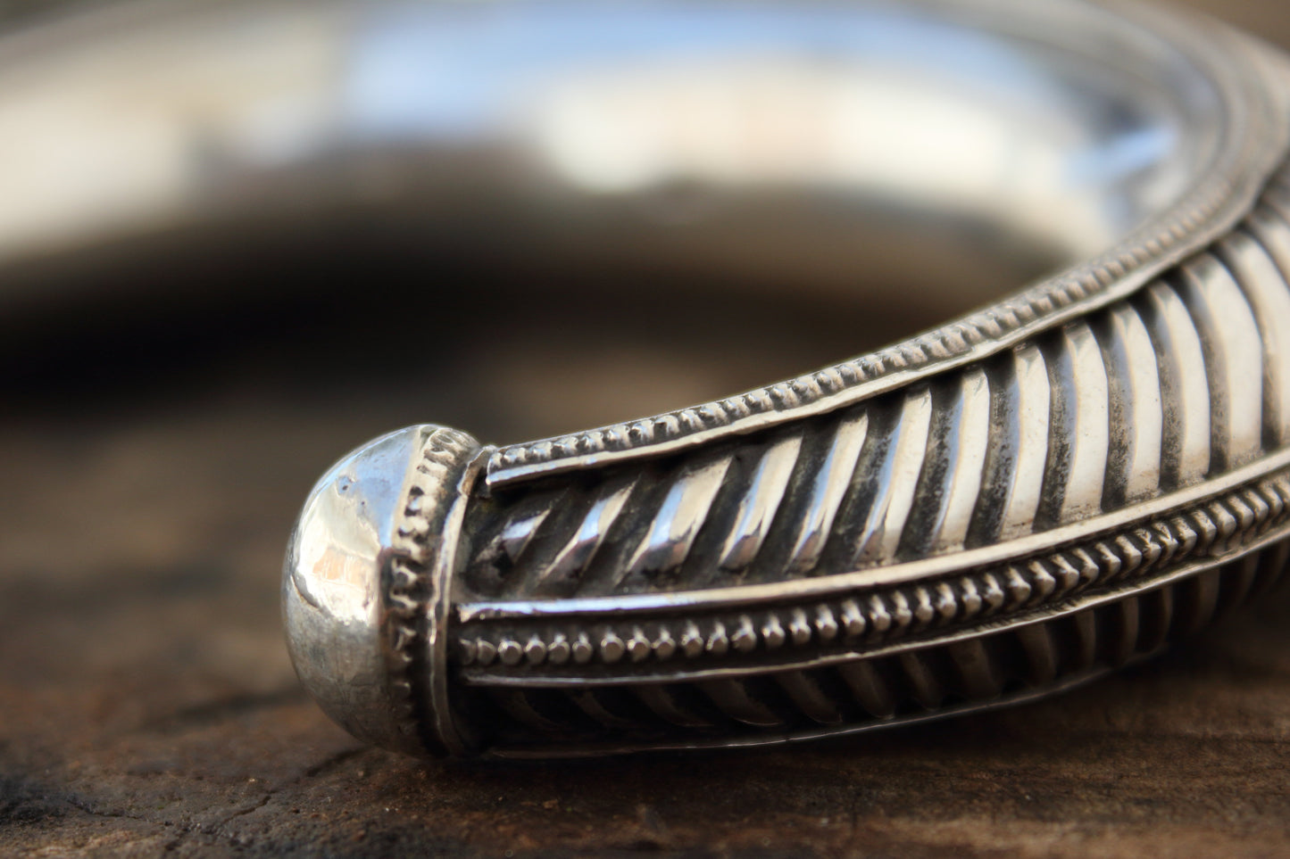 Pulsera Grande de Plata Ornamentada | Arenas Jewelry - ArenasJewelry