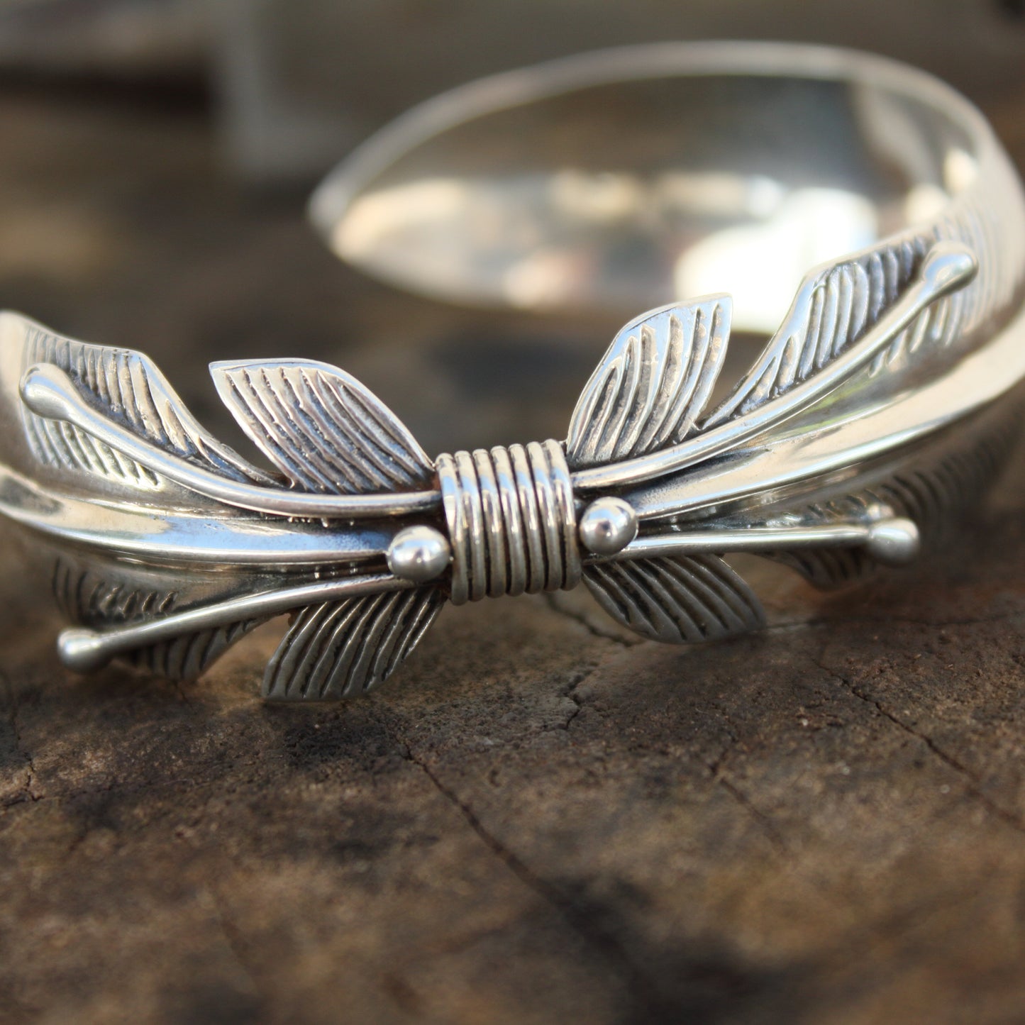 Brazalete hoja de plata | Arenas Jewelry - ArenasJewelry