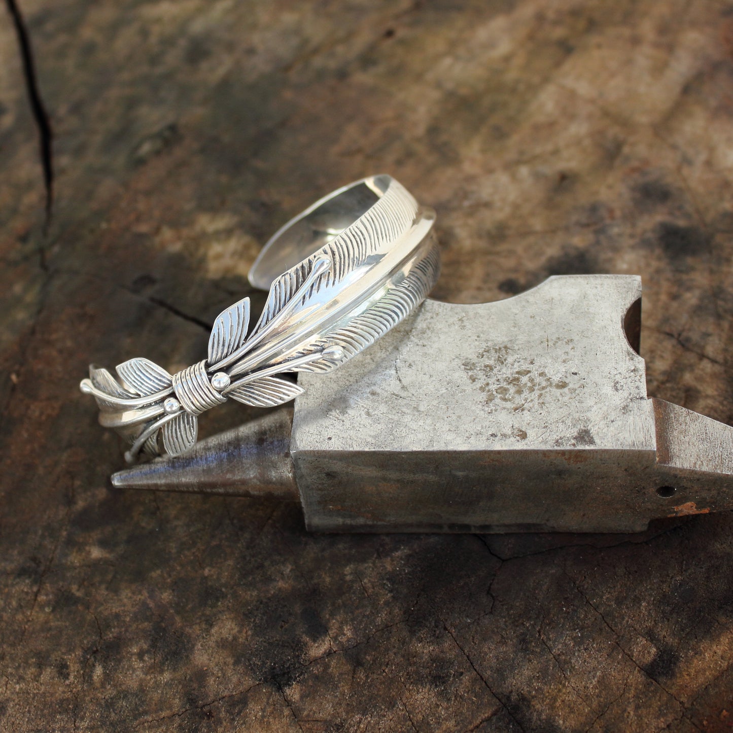 Brazalete hoja de plata | Arenas Jewelry - ArenasJewelry