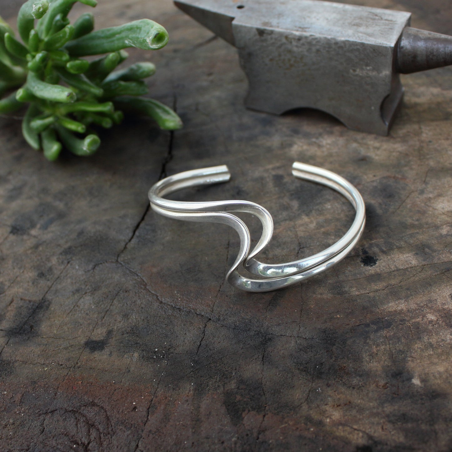 Pulsera de Plata Modelo Ola | Arenas Jewelry - ArenasJewelry