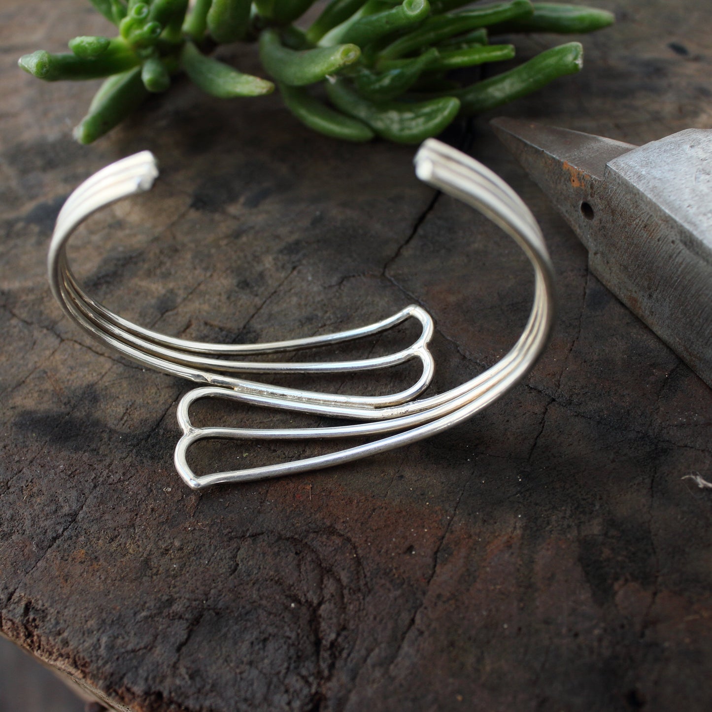 Pulsera de Plata Modelo Olas Cerrada | Arenas Jewelry - ArenasJewelry