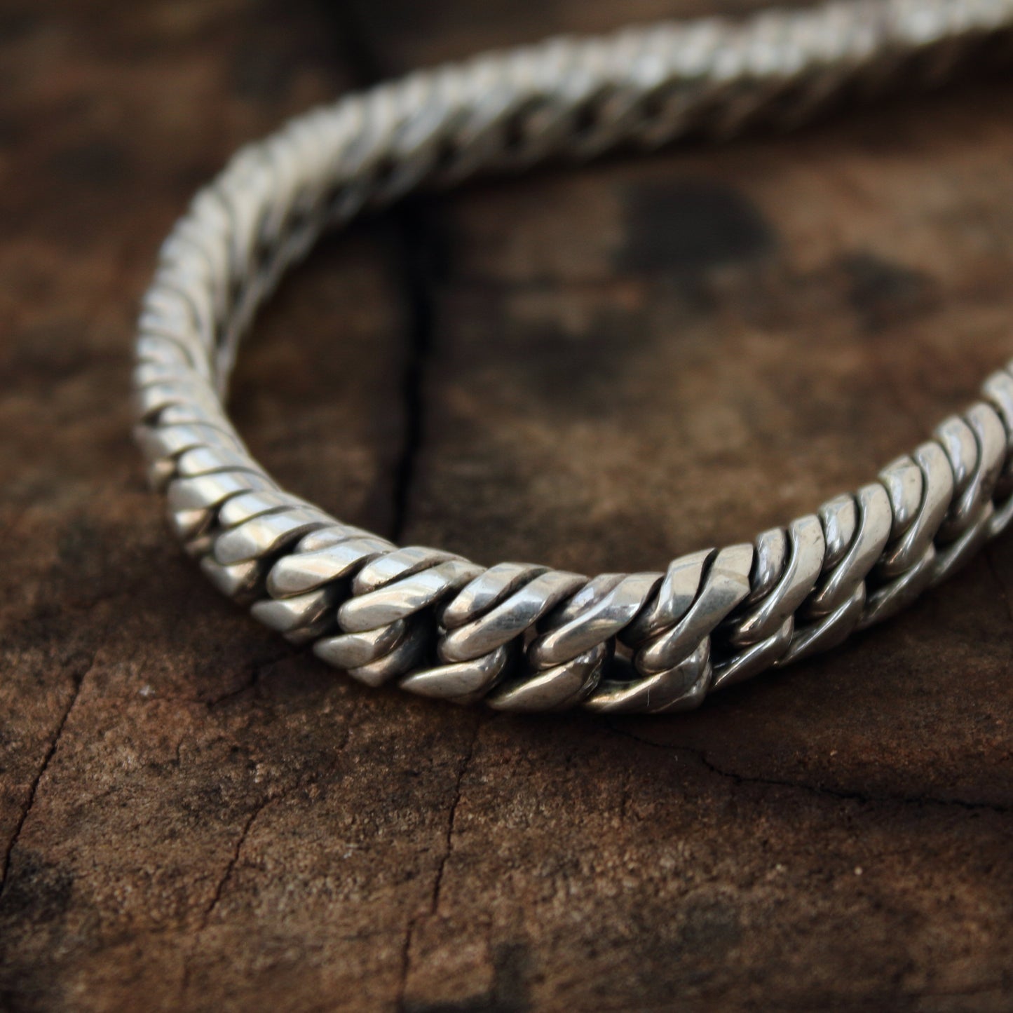 Pulsera de plata de ley 925, Modelo Cubana Doble con cierre | Arenas Jewelry - ArenasJewelry