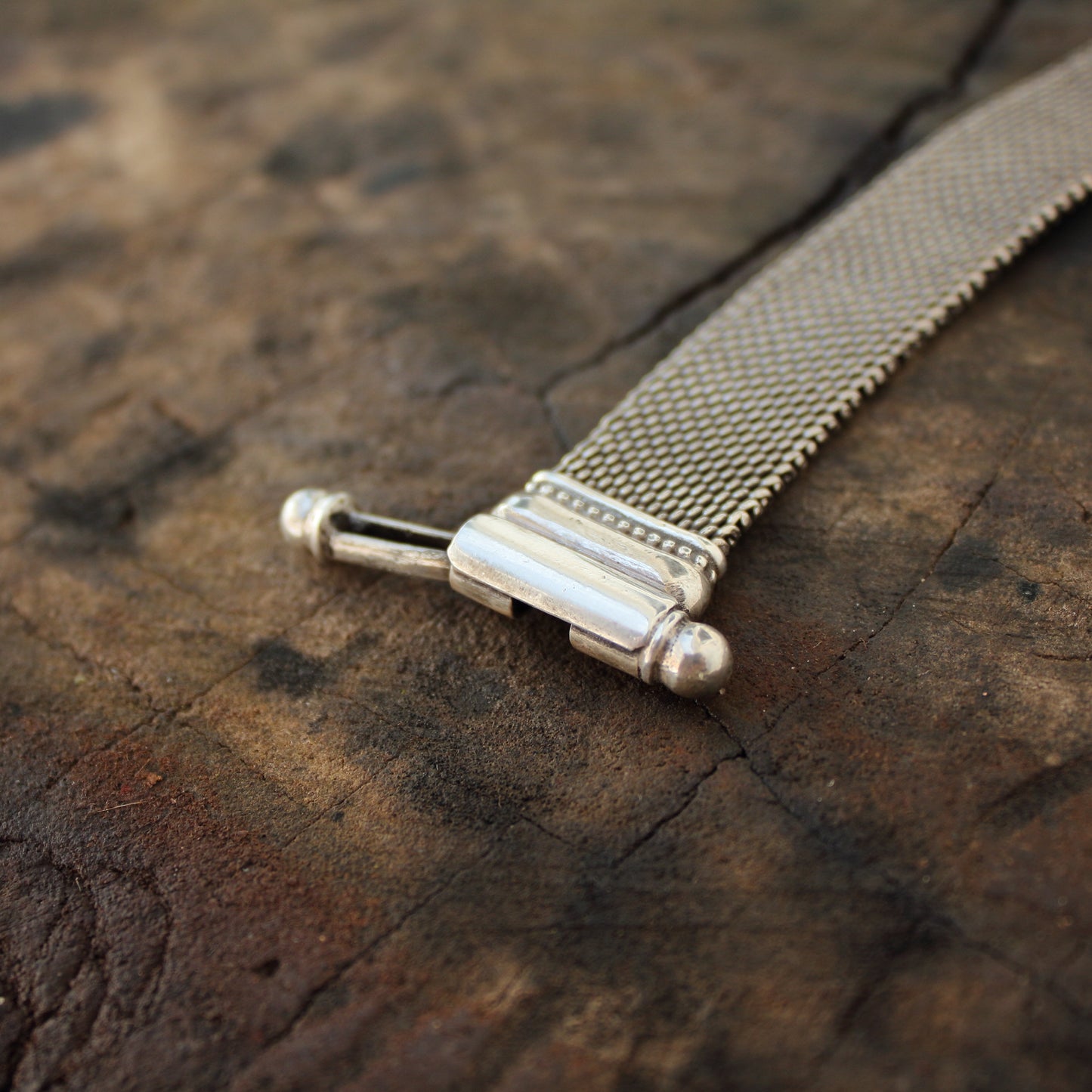 Pulsera Malla de Plata de Ley de 18.5 cm | Arenas Jewelry - ArenasJewelry