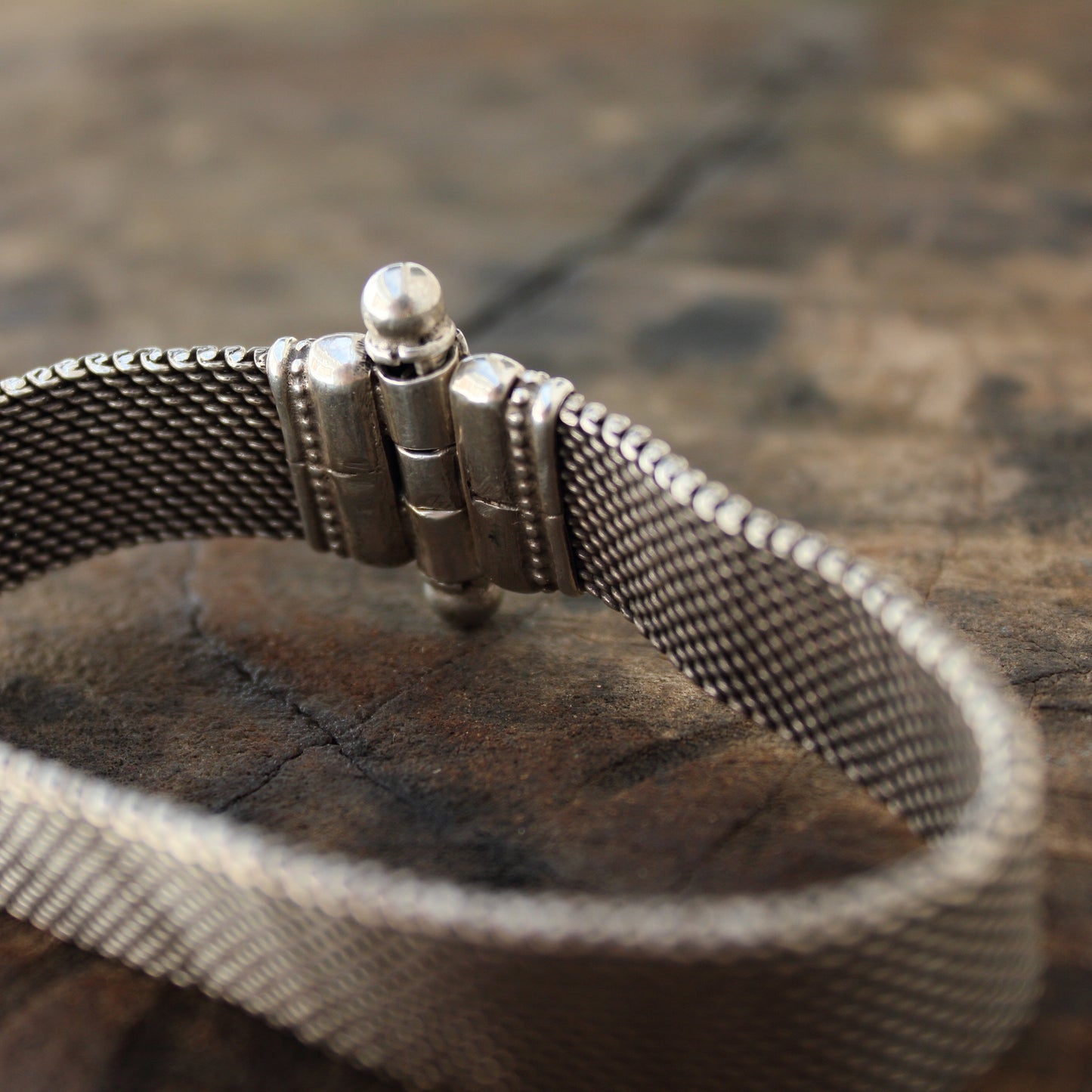Pulsera Malla de Plata de Ley de 18.5 cm | Arenas Jewelry - ArenasJewelry