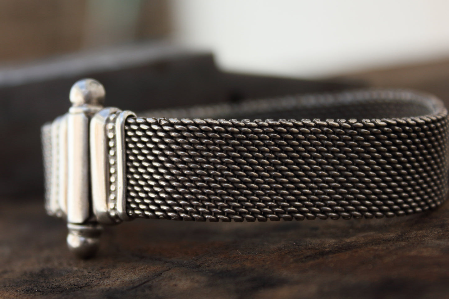 Pulsera Malla de Plata de Ley de 18.5 cm | Arenas Jewelry - ArenasJewelry