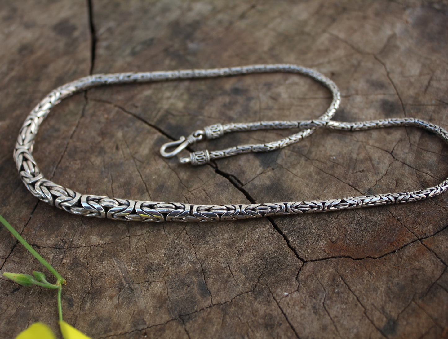 Cadena de plata estilo Bizantino 55cm de largo | Arenas Jewelry - ArenasJewelry