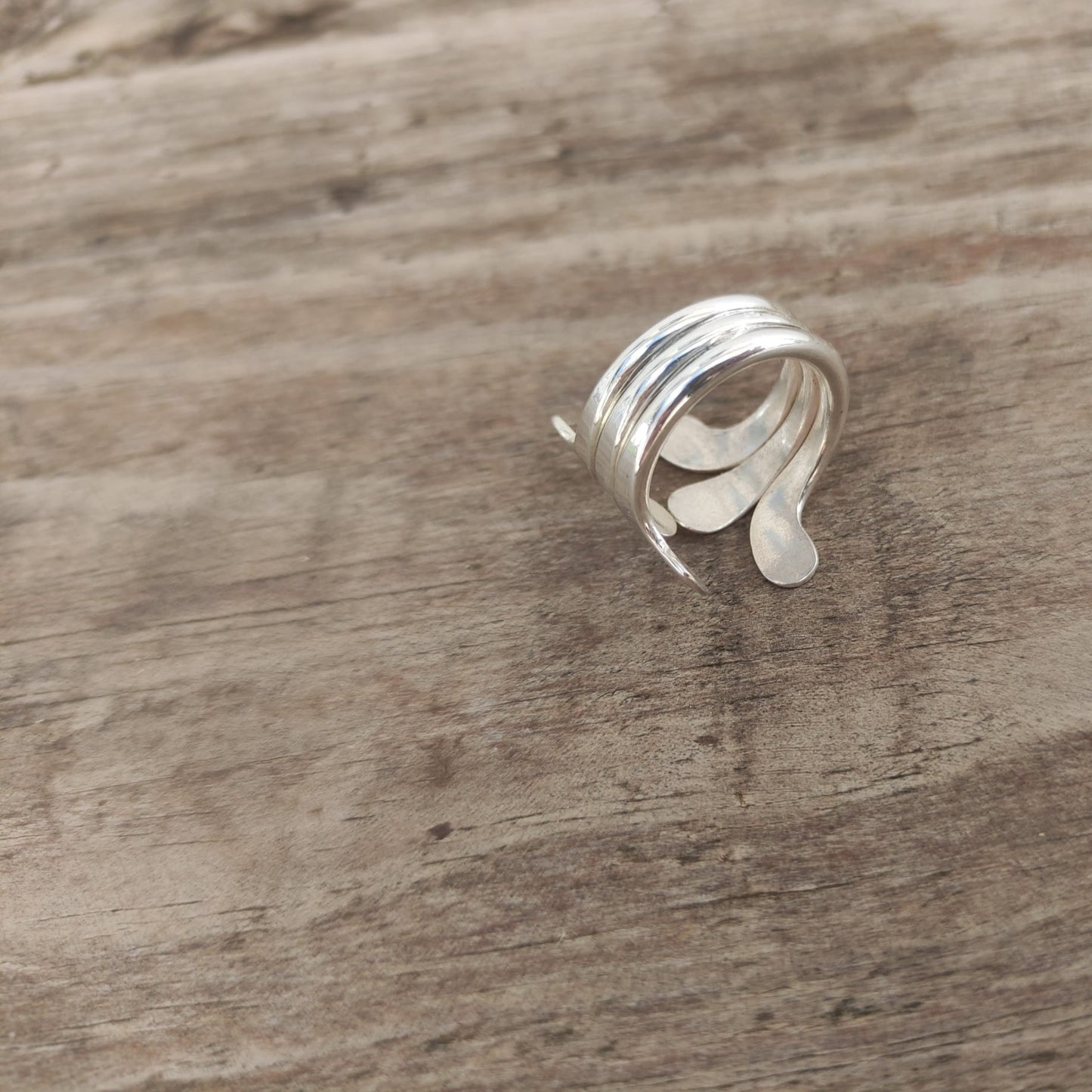 Anillo de Plata modelo Hojas Talla 15 - ArenasJewelry