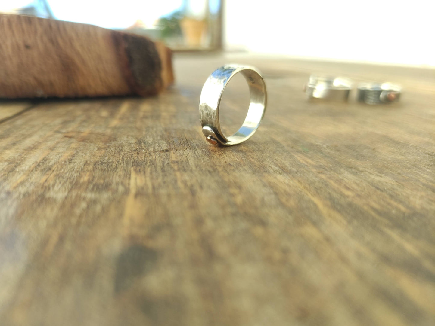 Anillo de Plata y Cobre Texturizado | Hecho a medida - ArenasJewelry