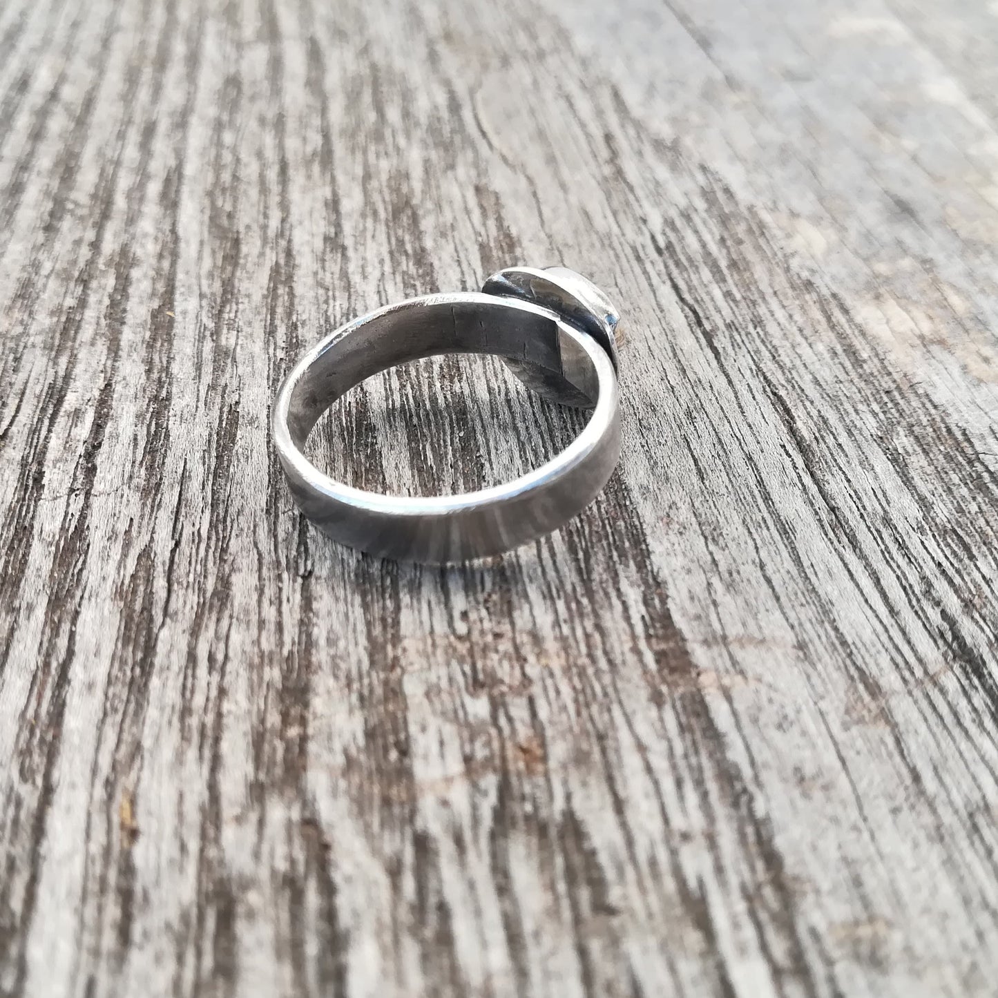 Anillo de Turmalina y Plata de Ley | Hecho a Mano Talla 15 (7 1/2US) - ArenasJewelry