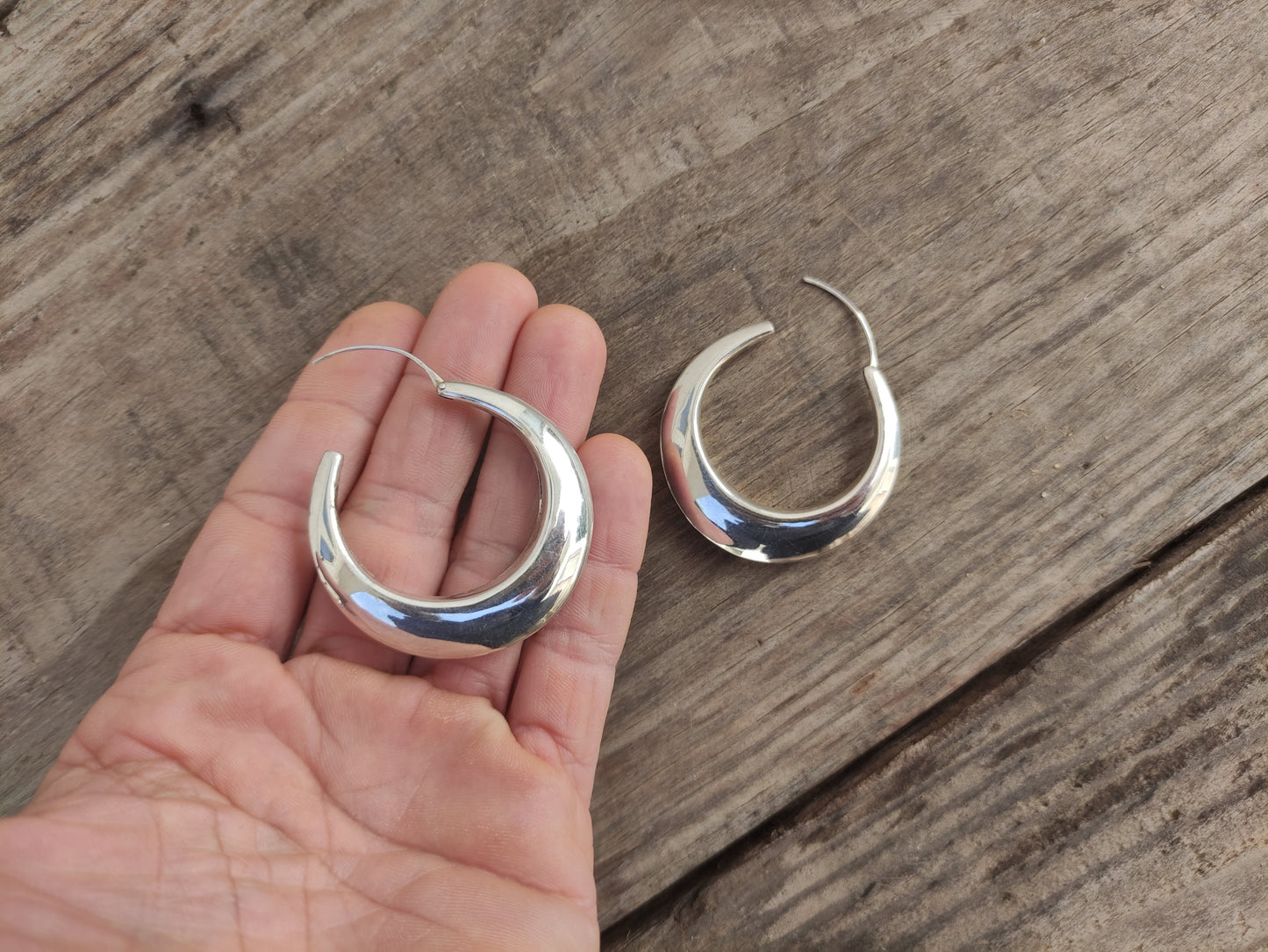 Aros de Plata - Aros Gipsy 49mm - ArenasJewelry