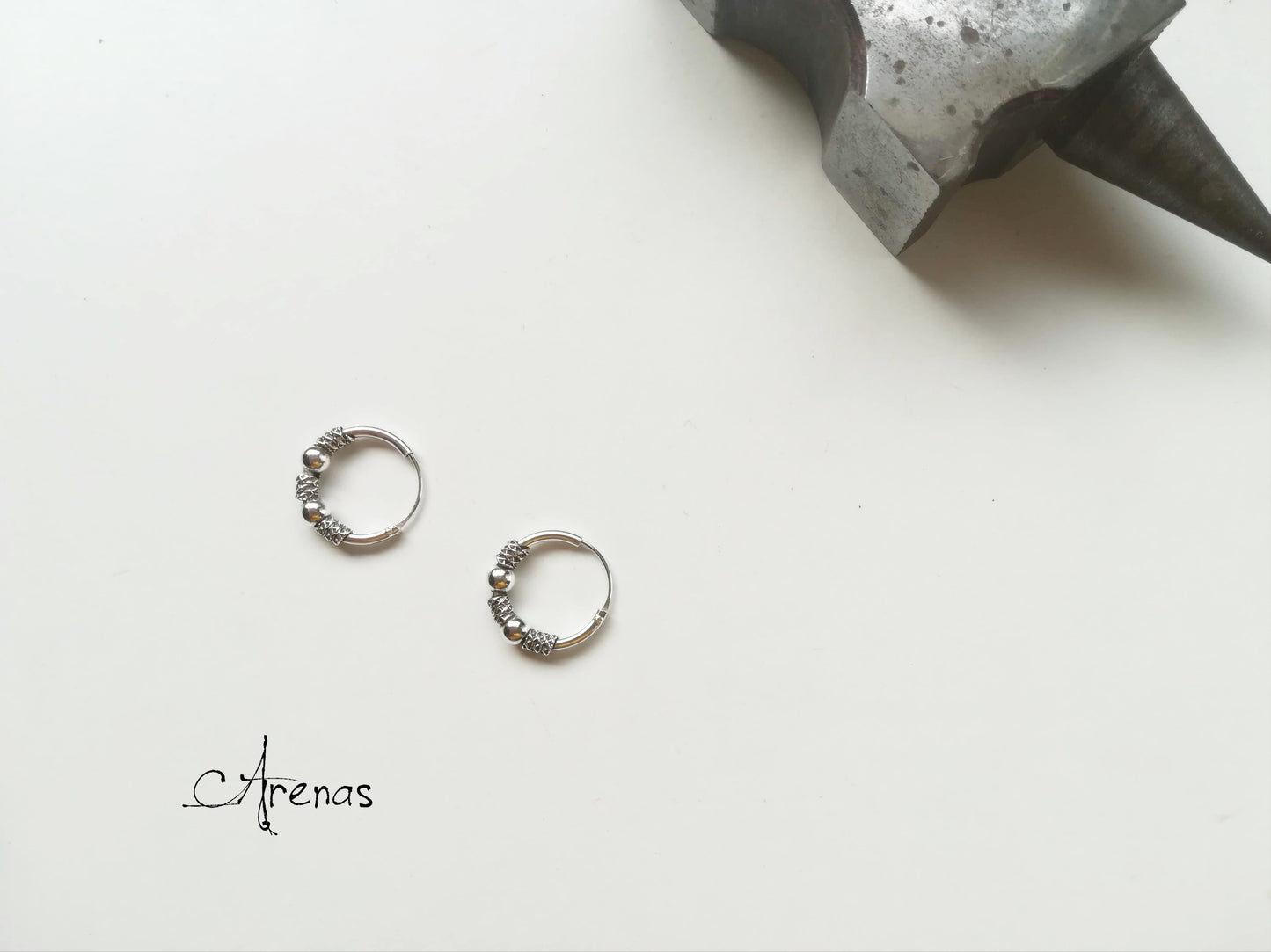 Aros de Plata 15mm - ArenasJewelry