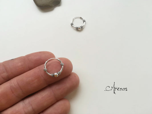Aros de Plata 15mm - ArPlB24 - ArenasJewelry