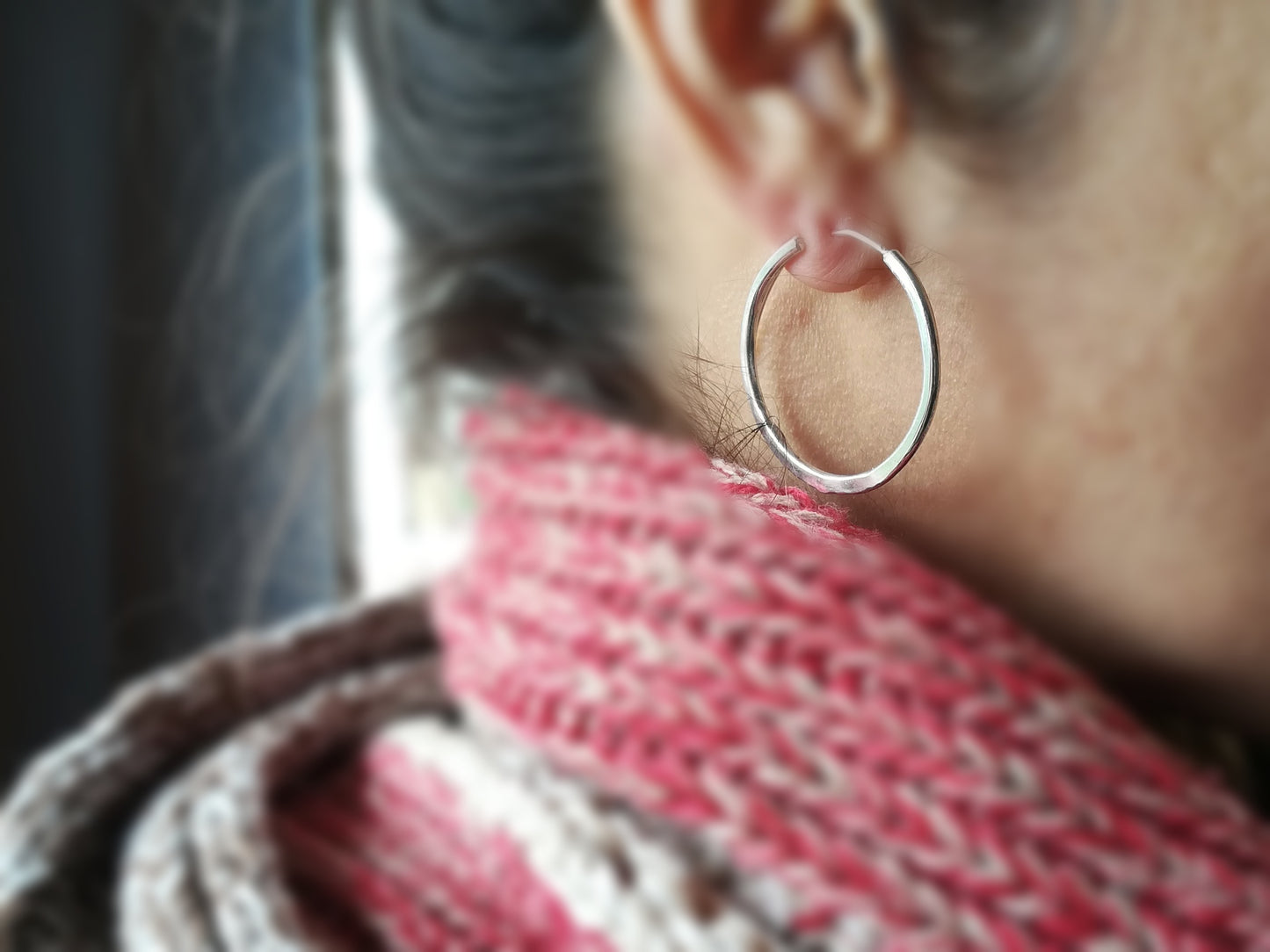 Aros martillados en Plata de Ley | Grande, Medianos y Pequeños - ArenasJewelry