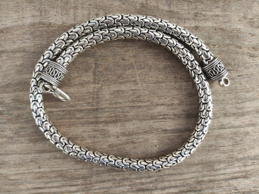 Cadena de Plata Escamas 46cm - ArenasJewelry