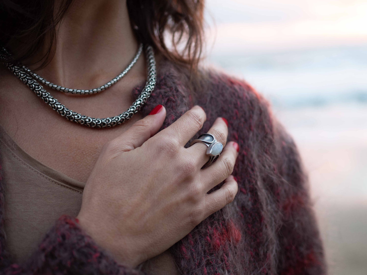 Cadena Escamas 52cm - ArenasJewelry