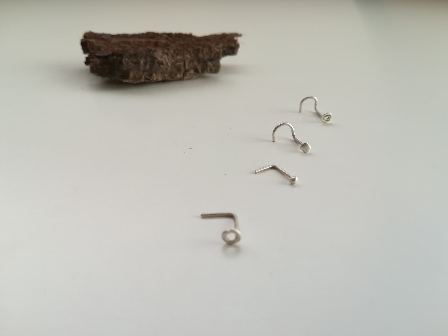Piercing Plata Nariz Espiral - Miniatura Nariz - ArenasJewelry