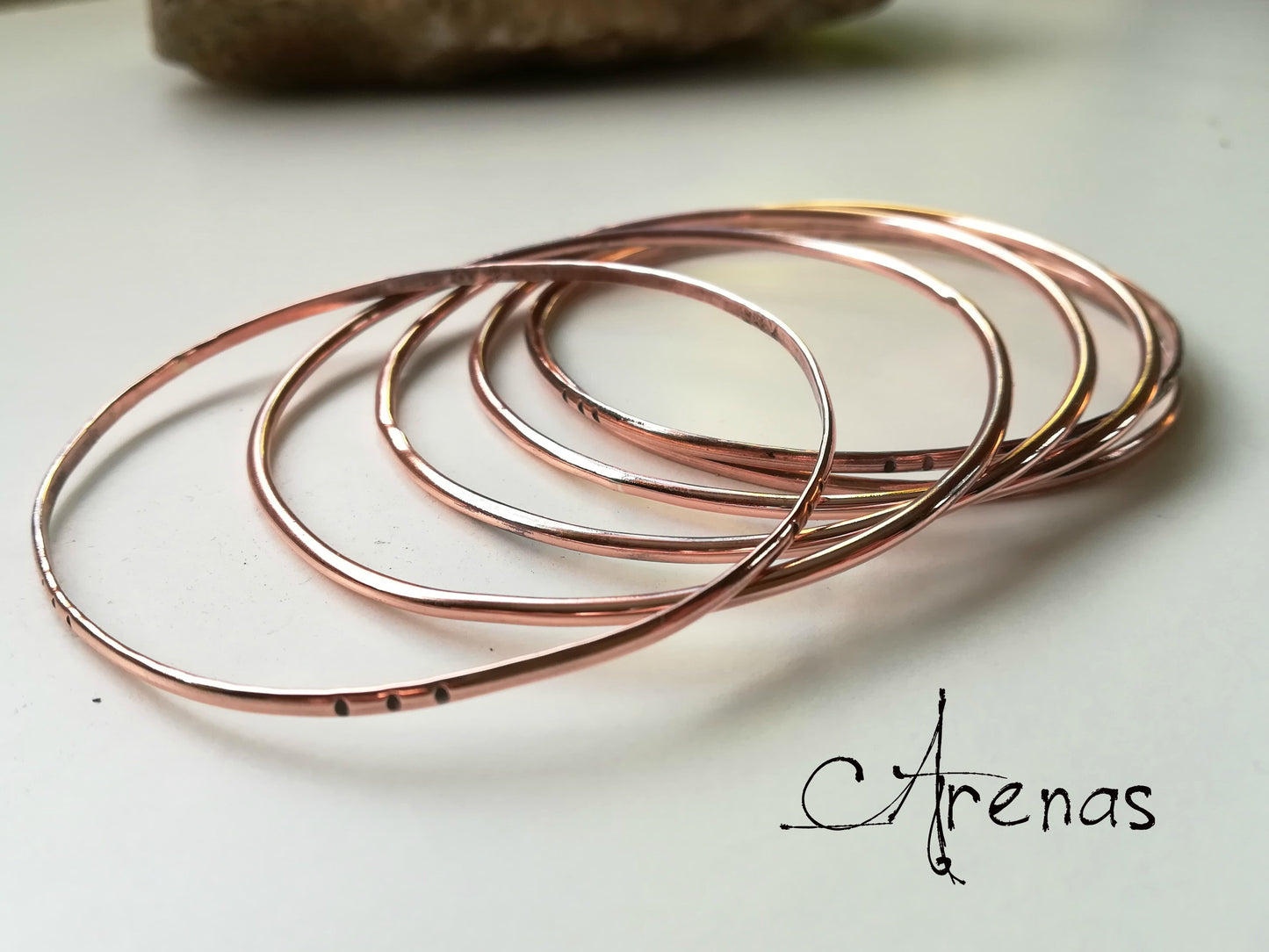 Pulseras | Set de 6 Pulseras de Cobre - ArenasJewelry