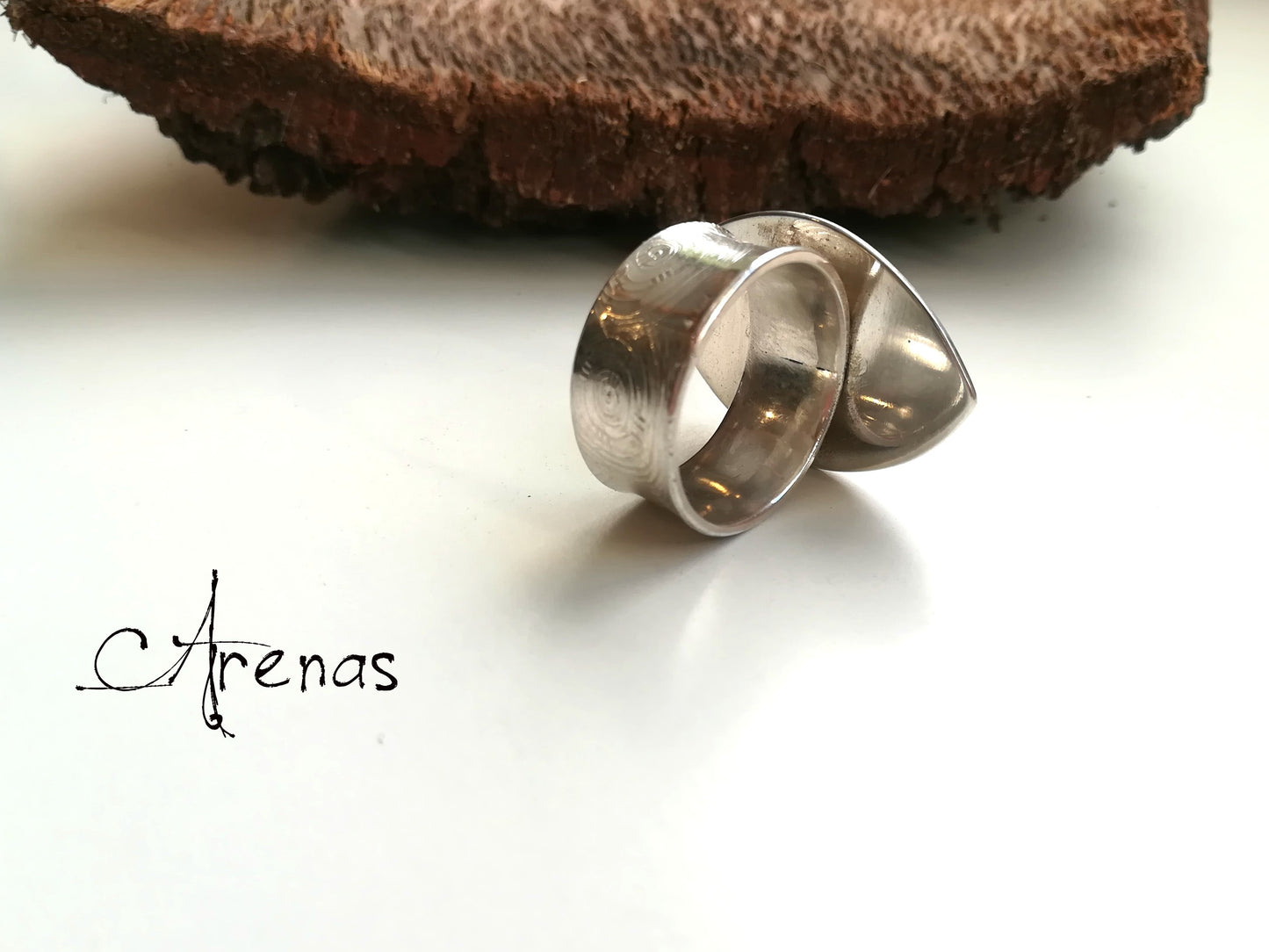 Anillo Spondylus - Anillo Concha Natural - ArenasJewelry