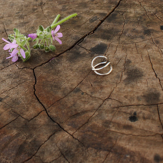 Pendiente de oreja Helix en Plata de Ley Hecho a Mano | Arenas Jewelry - ArenasJewelry