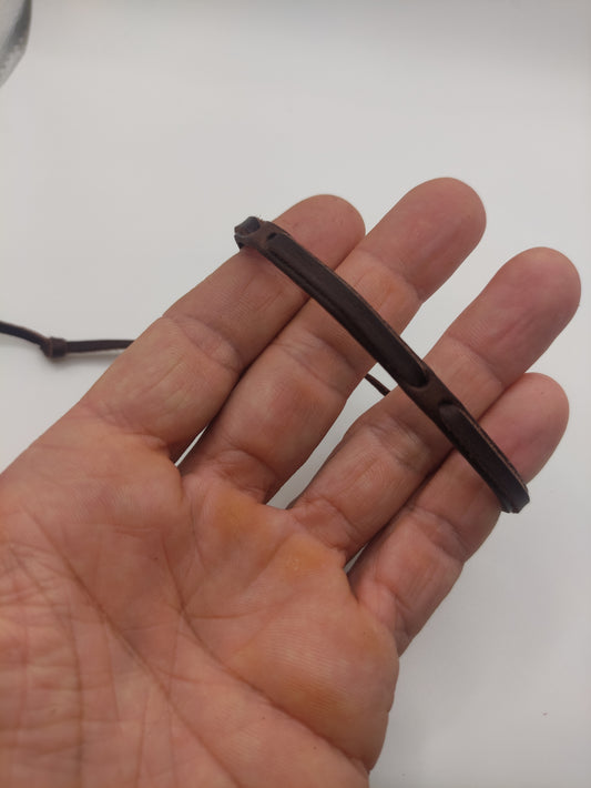 Pulsera de Cuero enhebrado - ArenasJewelry