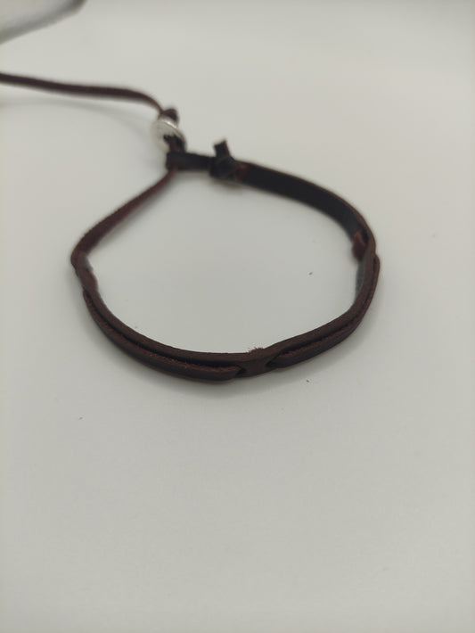 Pulsera de Cuero enhebrado - ArenasJewelry