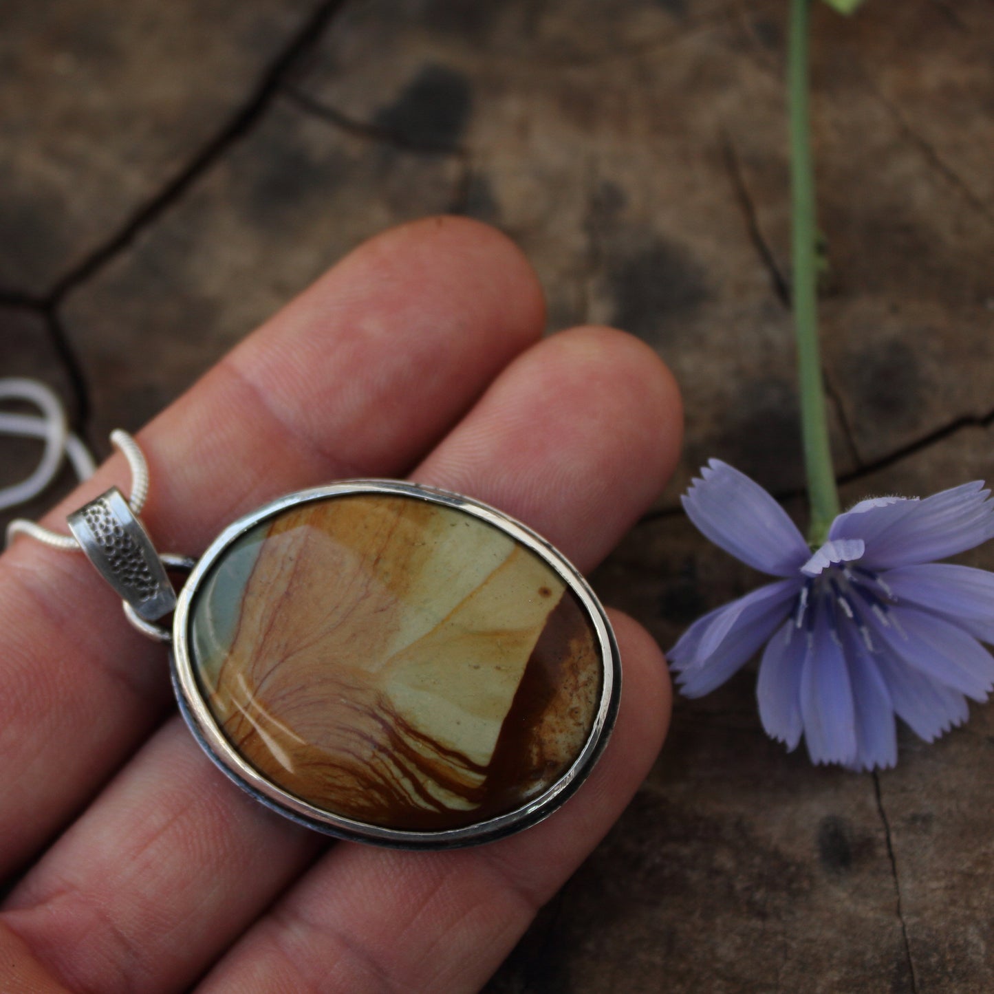 Colgante Samsonite Oval y Plata de Ley con Salamandra calada