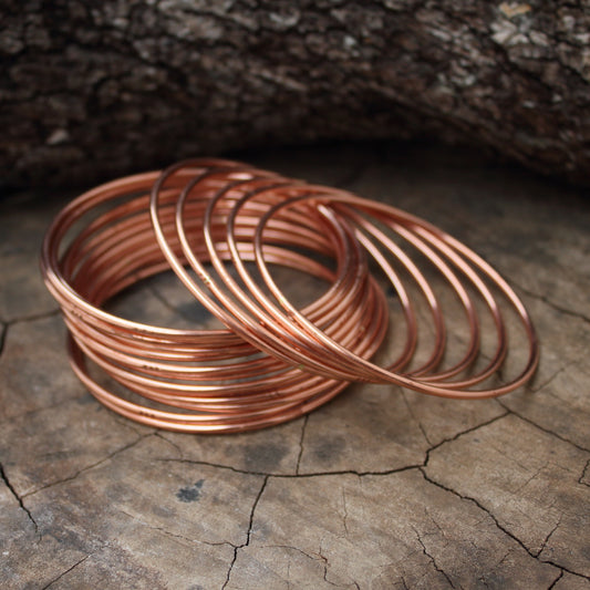 Pulseras | Set de 6 Pulseras de Cobre