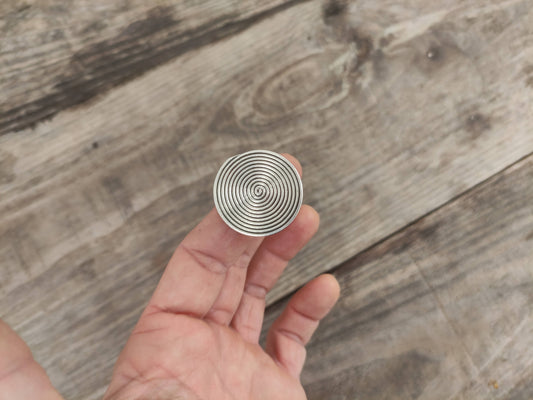 Anillo Espiral grande de Plata Talla 12 - ArenasJewelry