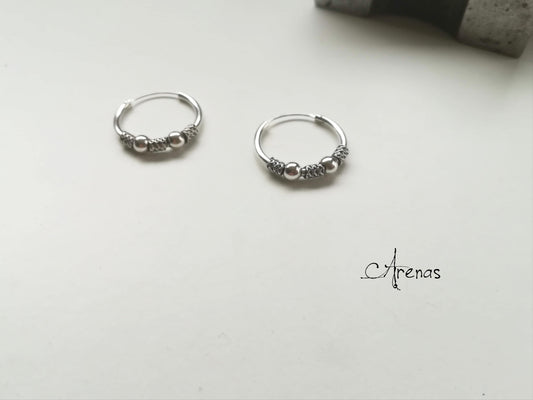 Aros de Plata 20mm - Argollas de Plata - ArenasJewelry