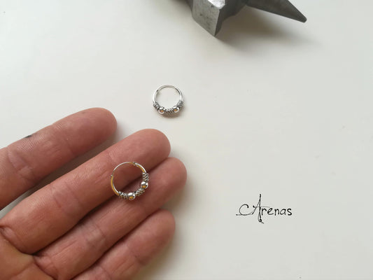 Aros de Plata 15mm - ArenasJewelry