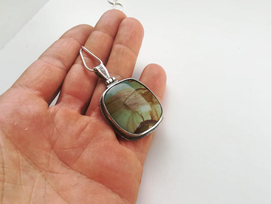 Colgante Samsonite Rectangular y Plata de Ley con Salamandra calada - ArenasJewelry