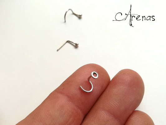 Piercing Plata Nariz - Miniatura Nariz Círculo - ArenasJewelry
