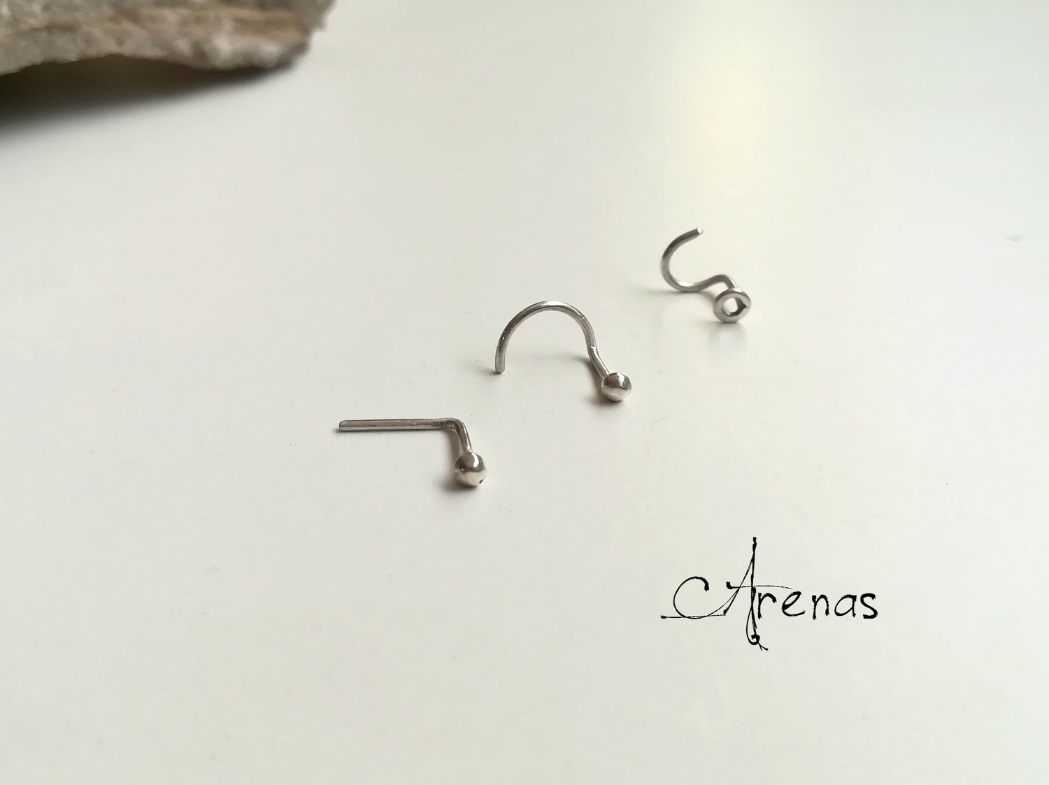 Piercing Plata Nariz - Miniatura Nariz Círculo - ArenasJewelry