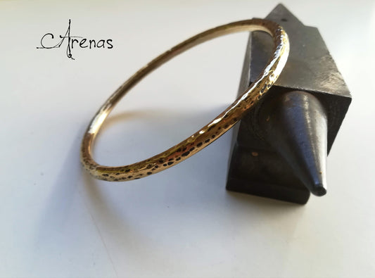 Pulsera de Latón Rígido - Brazalete - ArenasJewelry