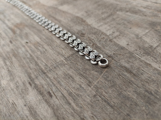 Pulsera Tribal modelo Puntas de Plata de Ley - ArenasJewelry