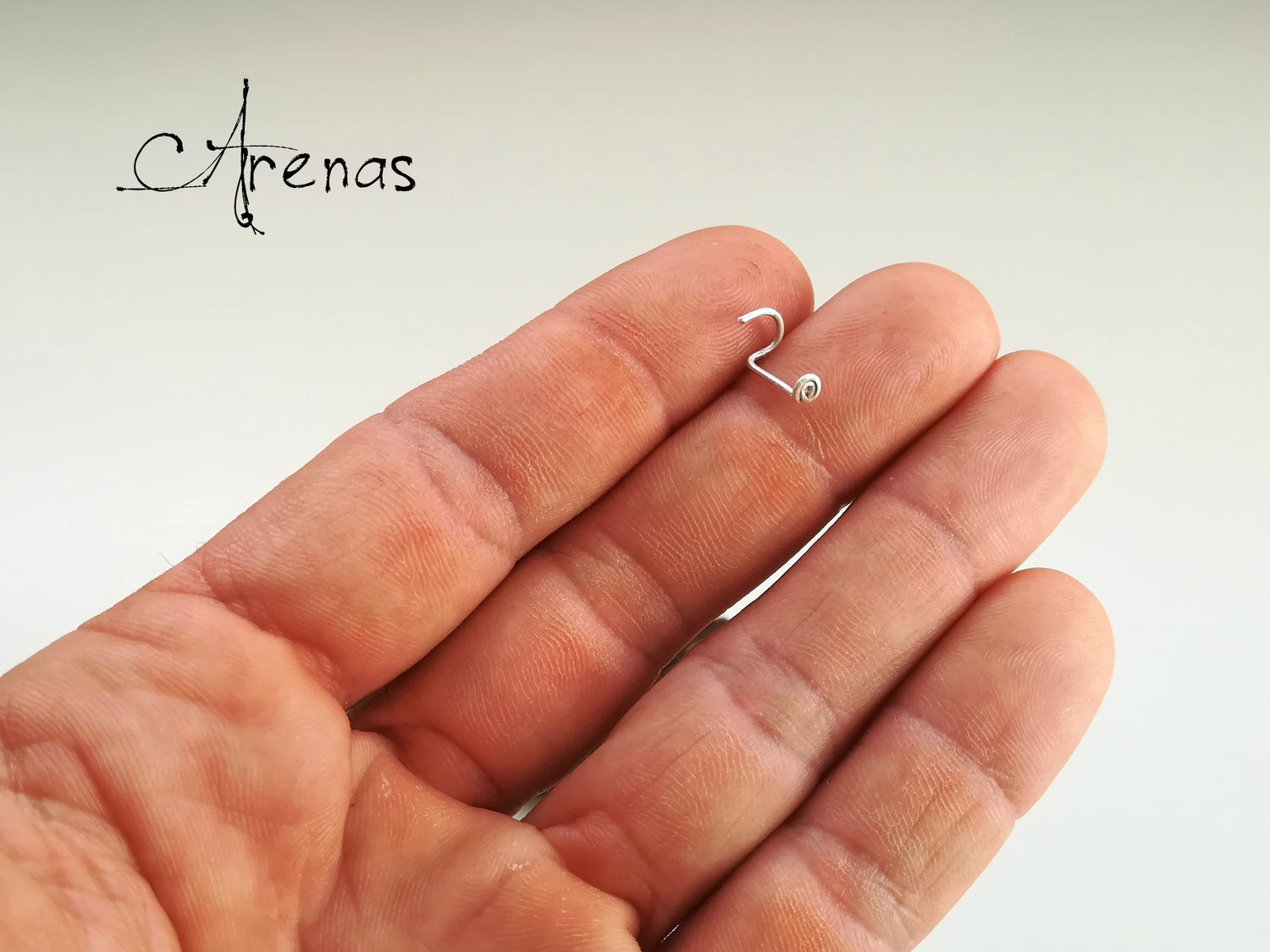 Piercing Plata Nariz Espiral - Miniatura Nariz - ArenasJewelry