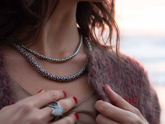 Cadena Escamas 52cm - ArenasJewelry